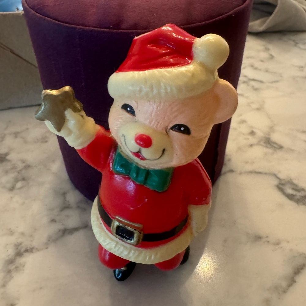 Santa bear Star Blow mold string light cove